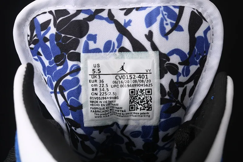 All categories Air Jordan Jordan series basketball shoes Air Jordan 1 Mid Air Jordan 1 Mid SE "Game Royal" AJ1 Joe 1 China White and Blue Deconstruction CV0152-401